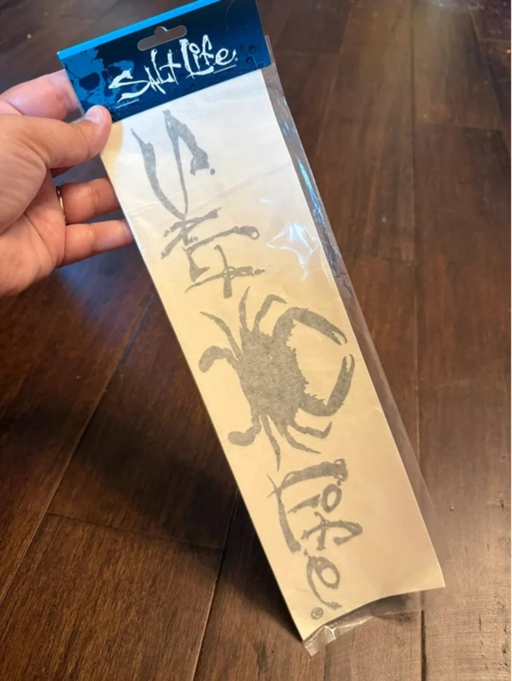 Salt Life Black Crab Decal - New, Medium Size
